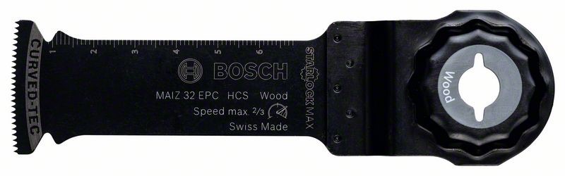 BOSCH MULTI TOOL PLUNGE CUTTING BLADE WOOD CURVED-TEC 32 X 80 MM